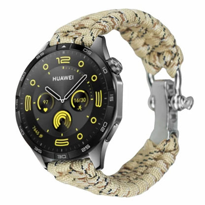 For Huawei Watch GT4 46mm / Samsung Galaxy Watch3 45mm Watch Strap 22mm Braided Rope Wrist Band
