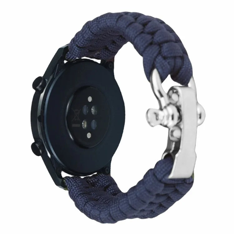 For Huawei Watch GT4 46mm / Samsung Galaxy Watch3 45mm Watch Strap 22mm Braided Rope Wrist Band
