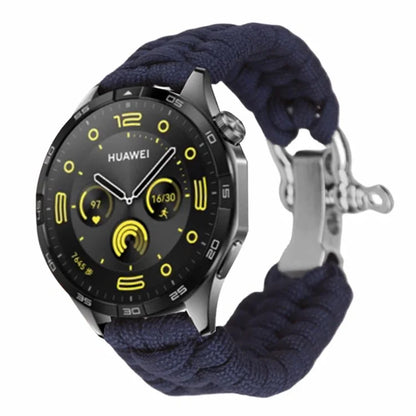 For Huawei Watch GT4 46mm / Samsung Galaxy Watch3 45mm Watch Strap 22mm Braided Rope Wrist Band