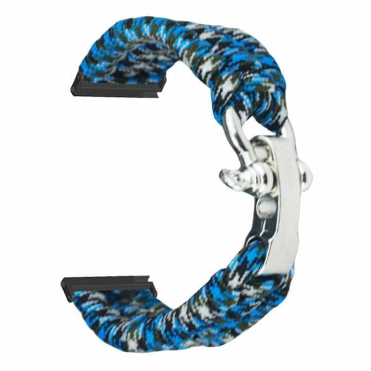For Suunto Spartan Sport Wrist HR Baro / Suunto 7 / Suunto 9 24mm Watch Band Braided Rope Wrist Strap Bracelet