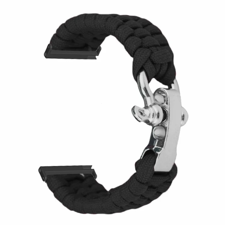For Suunto Spartan Sport Wrist HR Baro / Suunto 7 / Suunto 9 24mm Watch Band Braided Rope Wrist Strap Bracelet