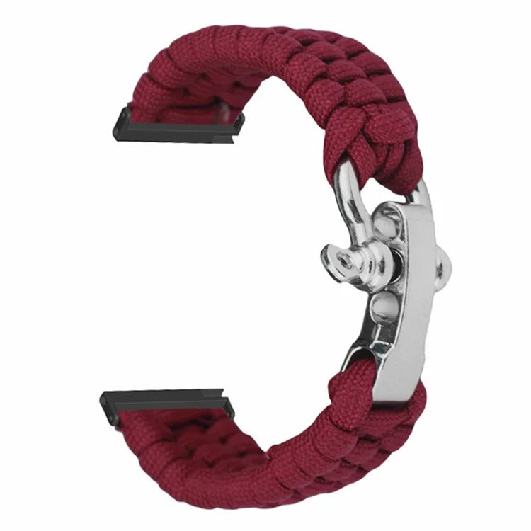 For Suunto Spartan Sport Wrist HR Baro / Suunto 7 / Suunto 9 24mm Watch Band Braided Rope Wrist Strap Bracelet