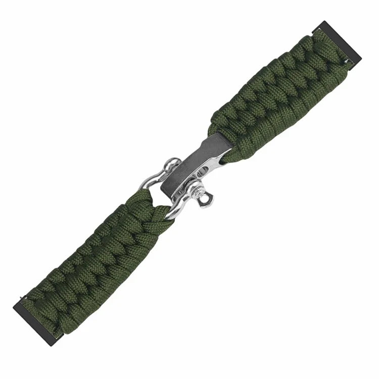 For Suunto Spartan Sport Wrist HR Baro / Suunto 7 / Suunto 9 24mm Watch Band Braided Rope Wrist Strap Bracelet