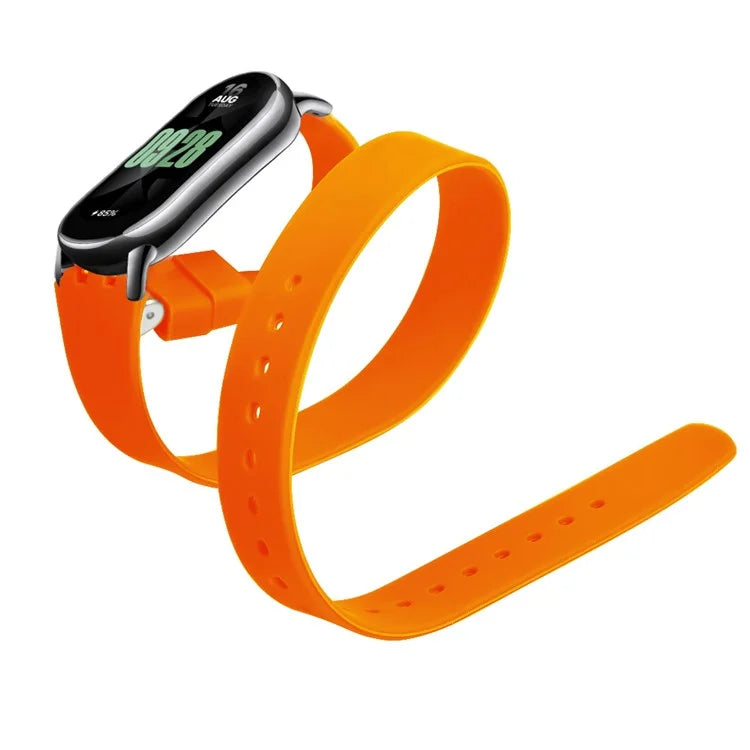 For Xiaomi Smart Band 8 / 8 NFC Watch Bands Silicone Strap with Metal Connector
