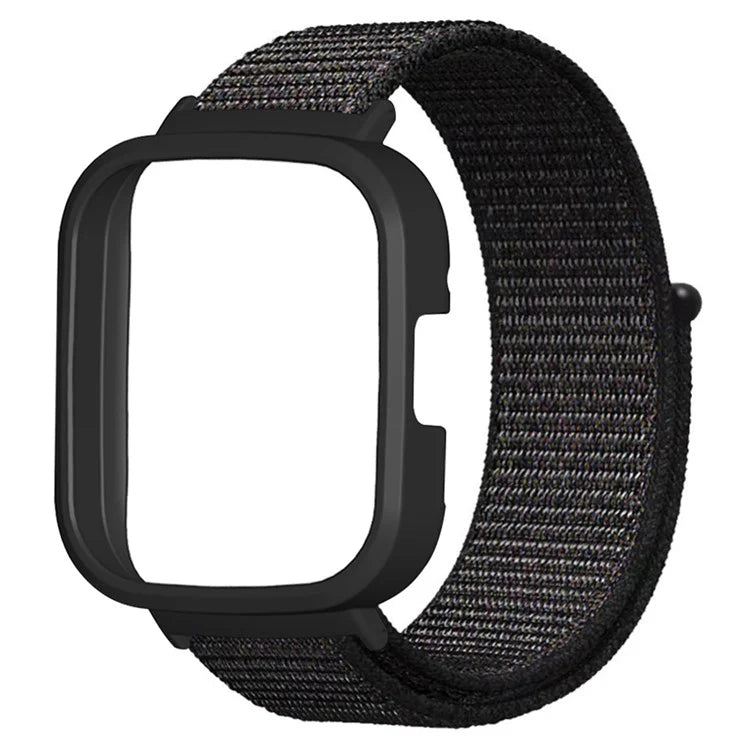 For Xiaomi Redmi Watch 3 Nylon Watch Band Adjustable Wrist Strap with Watch Case