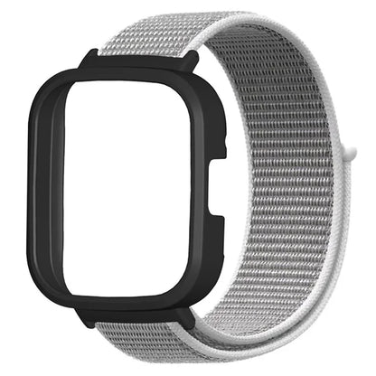 For Xiaomi Redmi Watch 3 Nylon Watch Band Adjustable Wrist Strap with Watch Case