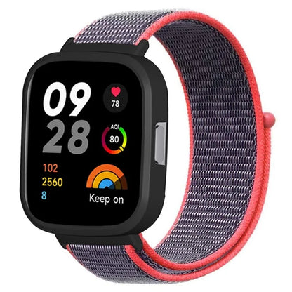 For Xiaomi Redmi Watch 3 Nylon Watch Band Adjustable Wrist Strap with Watch Case