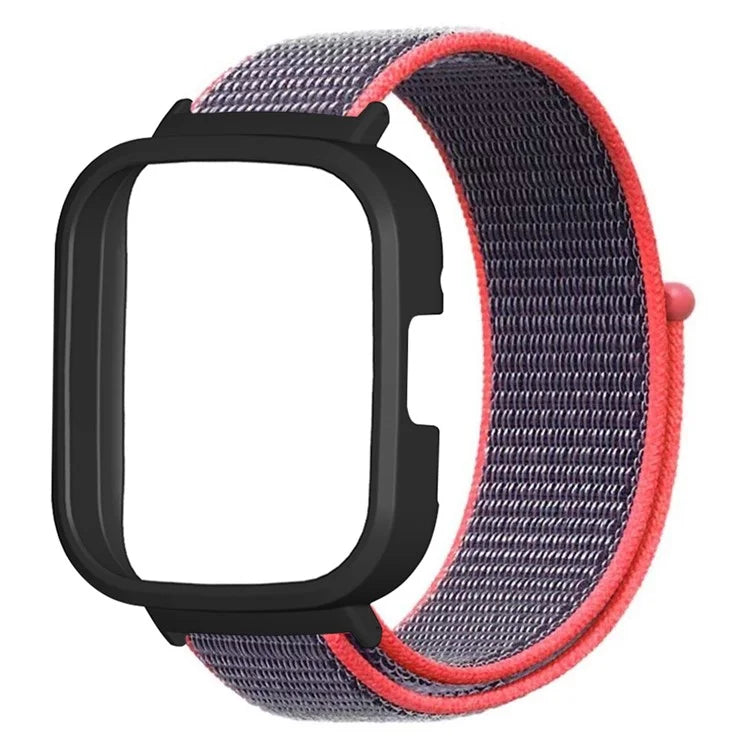 For Xiaomi Redmi Watch 3 Nylon Watch Band Adjustable Wrist Strap with Watch Case