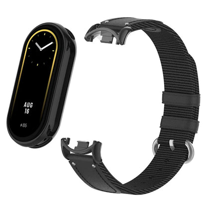 For Xiaomi Smart Band 8 / Band 8 NFC Woven Canvas Smartwatch Strap Adjustable Watch Band