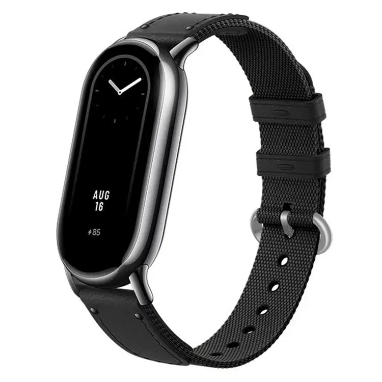For Xiaomi Smart Band 8 / Band 8 NFC Woven Canvas Smartwatch Strap Adjustable Watch Band
