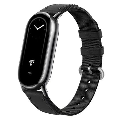 For Xiaomi Smart Band 8 / Band 8 NFC Woven Canvas Smartwatch Strap Adjustable Watch Band