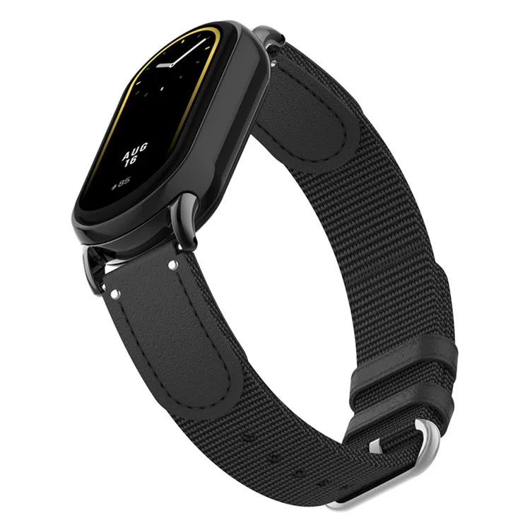 For Xiaomi Smart Band 8 / Band 8 NFC Woven Canvas Smartwatch Strap Adjustable Watch Band