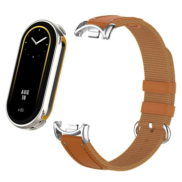 For Xiaomi Smart Band 8 / Band 8 NFC Woven Canvas Smartwatch Strap Adjustable Watch Band