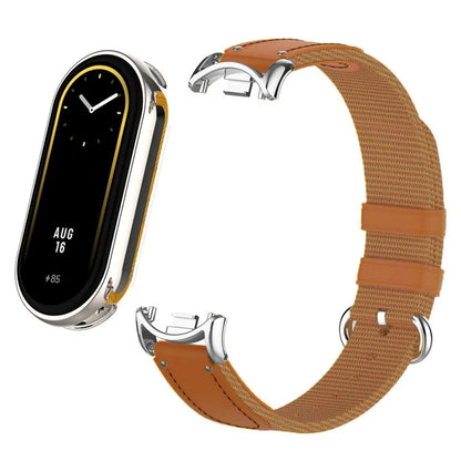 For Xiaomi Smart Band 8 / Band 8 NFC Woven Canvas Smartwatch Strap Adjustable Watch Band