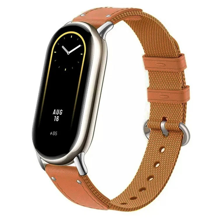 For Xiaomi Smart Band 8 / Band 8 NFC Woven Canvas Smartwatch Strap Adjustable Watch Band