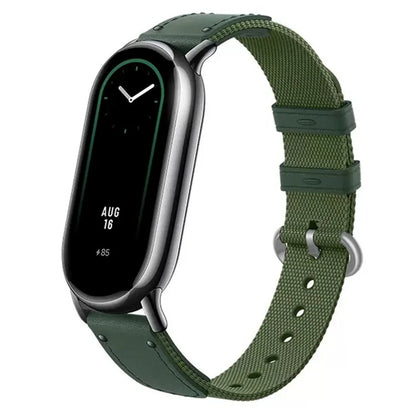 For Xiaomi Smart Band 8 / Band 8 NFC Woven Canvas Smartwatch Strap Adjustable Watch Band