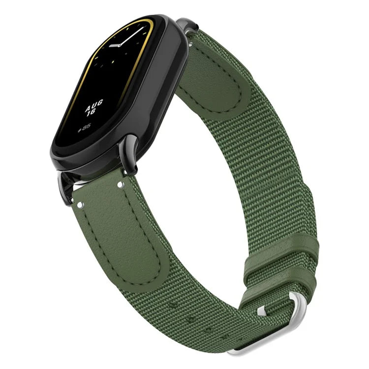 For Xiaomi Smart Band 8 / Band 8 NFC Woven Canvas Smartwatch Strap Adjustable Watch Band