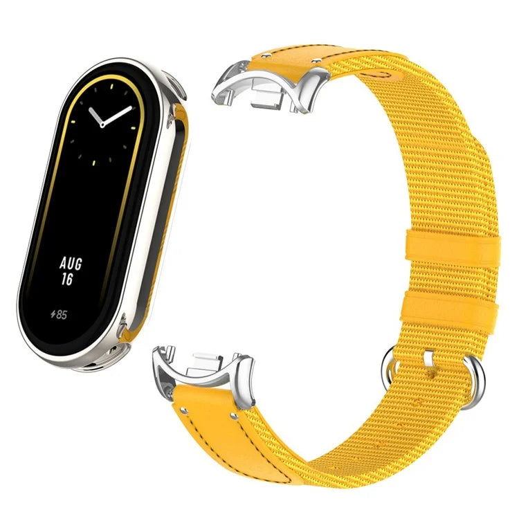 For Xiaomi Smart Band 8 / Band 8 NFC Woven Canvas Smartwatch Strap Adjustable Watch Band