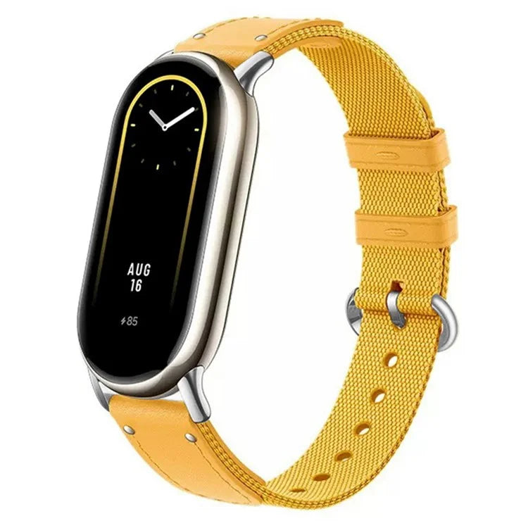 For Xiaomi Smart Band 8 / Band 8 NFC Woven Canvas Smartwatch Strap Adjustable Watch Band