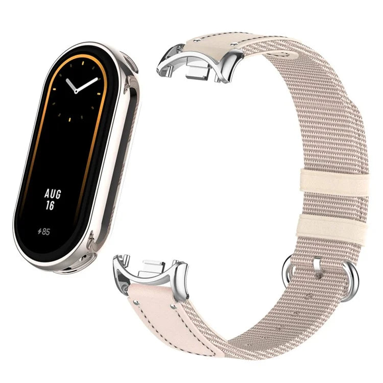 For Xiaomi Smart Band 8 / Band 8 NFC Woven Canvas Smartwatch Strap Adjustable Watch Band