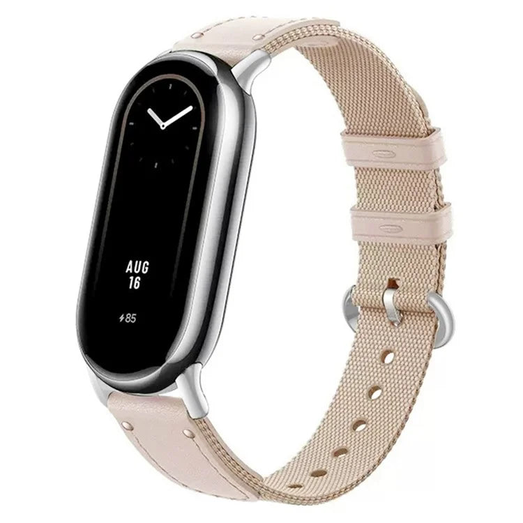 For Xiaomi Smart Band 8 / Band 8 NFC Woven Canvas Smartwatch Strap Adjustable Watch Band