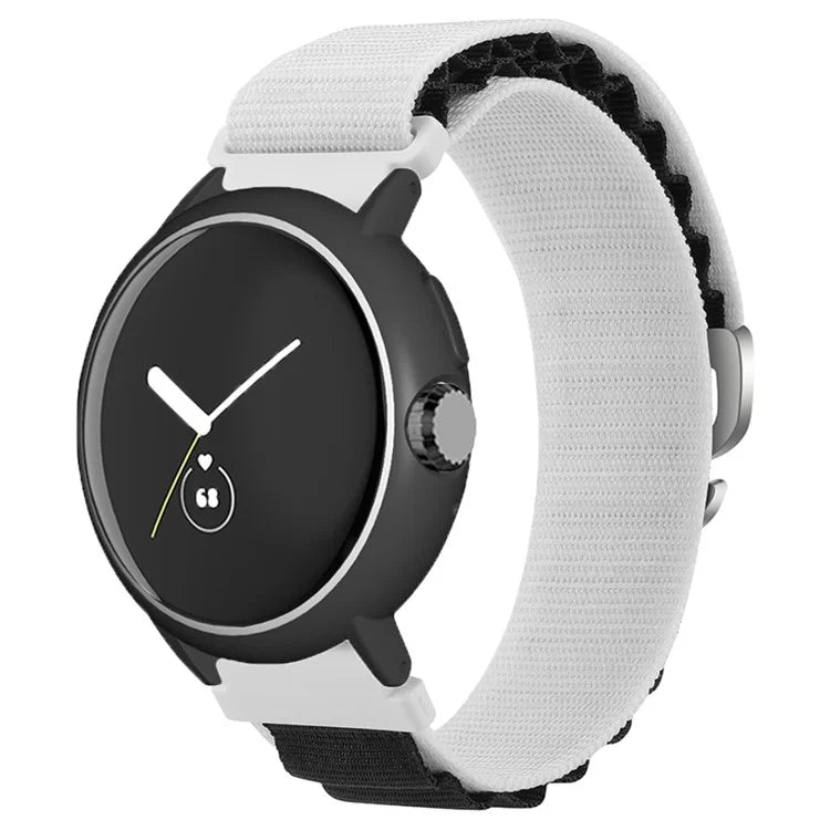 For Google Pixel Watch / Pixel Watch 2 Watch Band Nylon Loop Wrist Strap with Watch Case