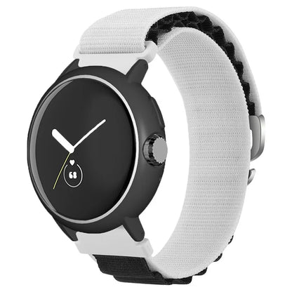 For Google Pixel Watch / Pixel Watch 2 Watch Band Nylon Loop Wrist Strap with Watch Case