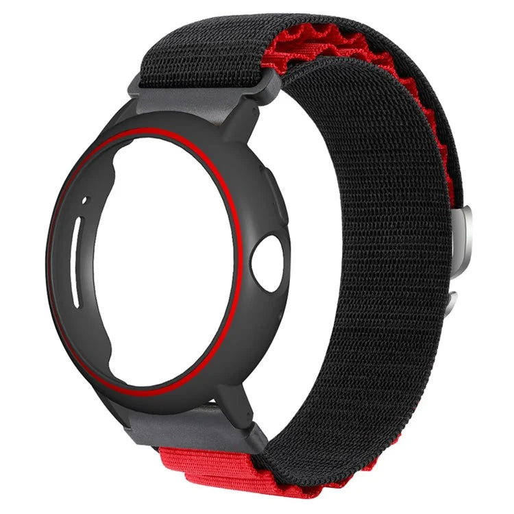 For Google Pixel Watch / Pixel Watch 2 Watch Band Nylon Loop Wrist Strap with Watch Case