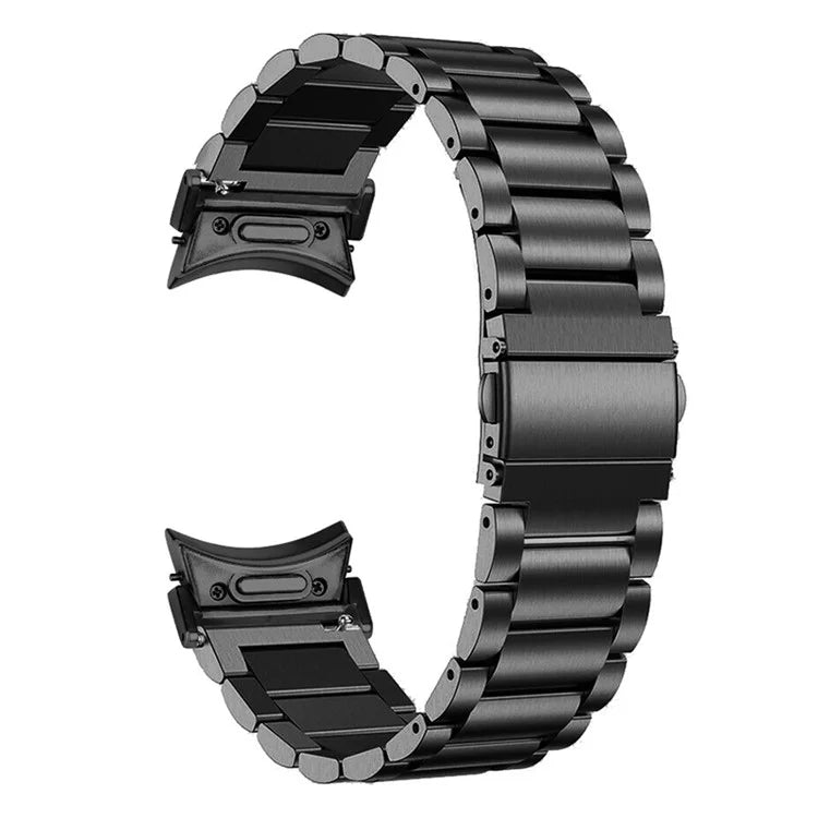 For Samsung Galaxy Watch6 40mm / 44mm / Watch6 Classic 43mm / 47mm Metal Watch Band Quick Release Smart Watch Strap, Black
