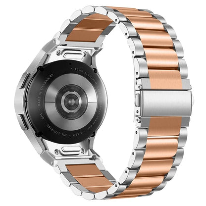For Samsung Galaxy Watch6 40mm 44mm / Watch6 Classic 43mm / 47mm Smartwatch Strap Stainless Steel Wrist Band