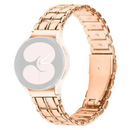 For Samsung Galaxy Watch 5 Active / Watch 5 / Watch4 Buckle Closure Metal Smart Watch Replacement Strap