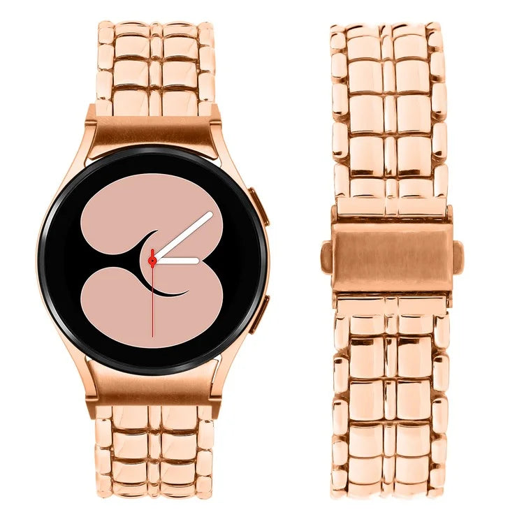 For Samsung Galaxy Watch 5 Active / Watch 5 / Watch4 Buckle Closure Metal Smart Watch Replacement Strap