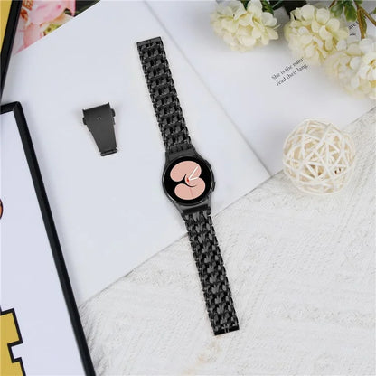 For Samsung Galaxy Watch 5 Active / Watch 5 / Watch4 Buckle Closure Metal Smart Watch Replacement Strap