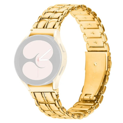 For Samsung Galaxy Watch 5 Active / Watch 5 / Watch4 Buckle Closure Metal Smart Watch Replacement Strap