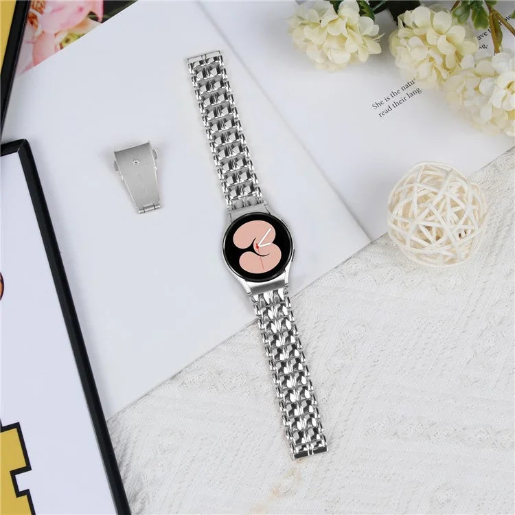 For Samsung Galaxy Watch 5 Active / Watch 5 / Watch4 Buckle Closure Metal Smart Watch Replacement Strap