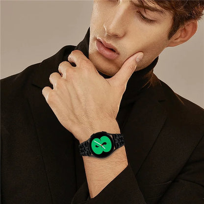 For Samsung Galaxy Watch4 40mm / 44mm / Watch4 Active 40mm / 44mm / Watch 5 40 / 44mm Slim Watch Strap 20mm Metal Watch Band