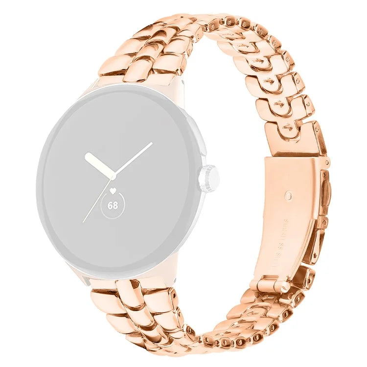 For Google Pixel Watch / Watch 2 Fashion Alloy Watch Strap Replacement Wrist Band