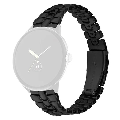 For Google Pixel Watch / Watch 2 Fashion Alloy Watch Strap Replacement Wrist Band