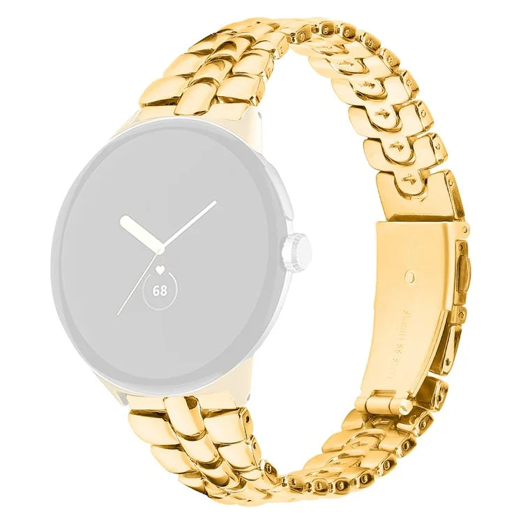 For Google Pixel Watch / Watch 2 Fashion Alloy Watch Strap Replacement Wrist Band