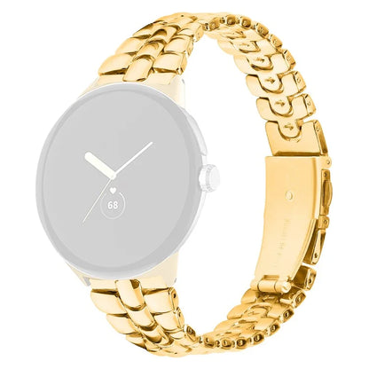For Google Pixel Watch / Watch 2 Fashion Alloy Watch Strap Replacement Wrist Band