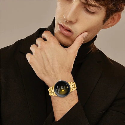 For Google Pixel Watch / Watch 2 Fashion Alloy Watch Strap Replacement Wrist Band