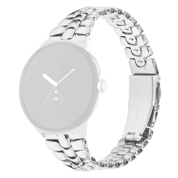 For Google Pixel Watch / Watch 2 Fashion Alloy Watch Strap Replacement Wrist Band