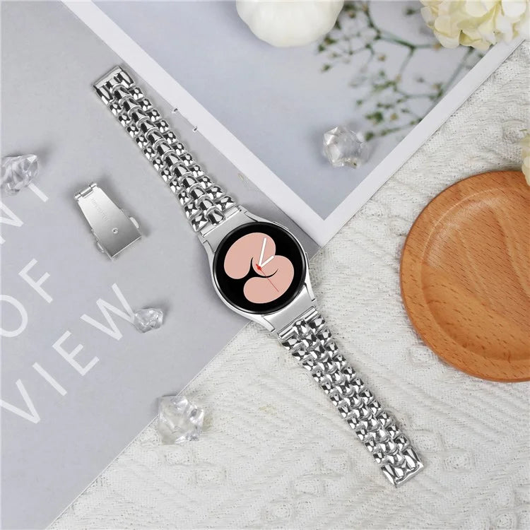 For Samsung Galaxy Watch6 40mm / 44mm / Watch6 Classic 43mm / 47mm Metal Watch Strap Seamless Slim Watch Band