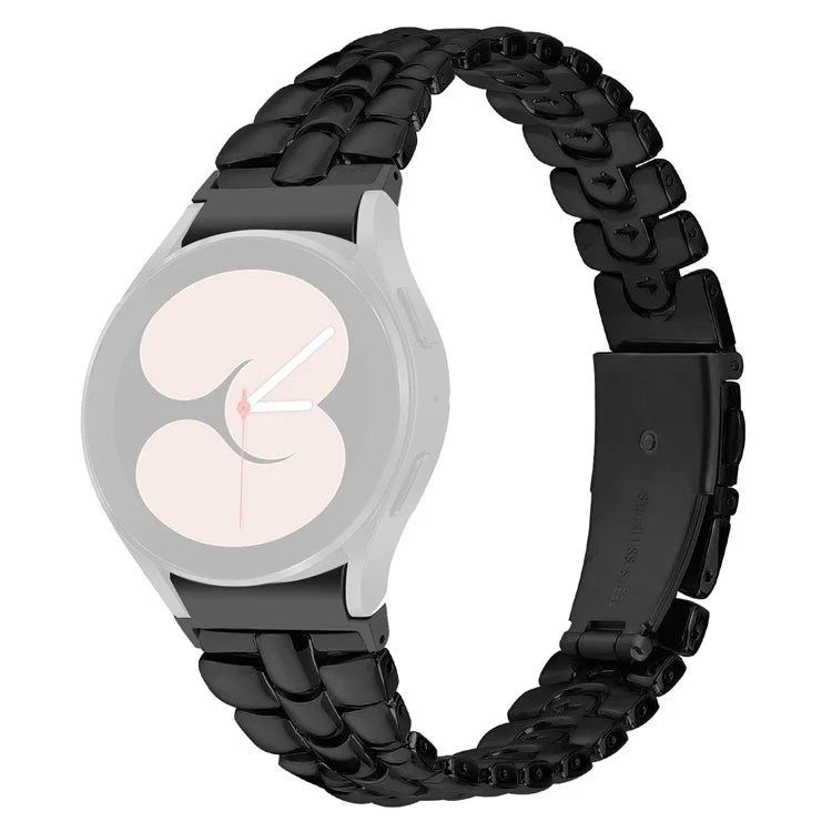 For Samsung Galaxy Watch4 / Watch4 Classic / Watch4 Active / Watch 5 / Watch 5 Active Slim Watch Band Seamless Metal Watch Strap