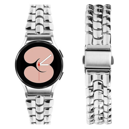 For Samsung Galaxy Watch4 / Watch4 Classic / Watch4 Active / Watch 5 / Watch 5 Active Slim Watch Band Seamless Metal Watch Strap