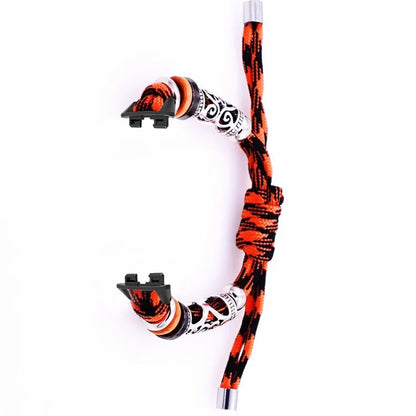 For Huawei Band 8 Watch Band Beads Decor Braided Rope Adjustable Wrist Strap