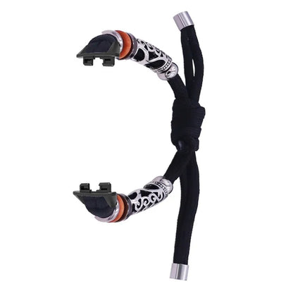 For Huawei Band 8 Watch Band Beads Decor Braided Rope Adjustable Wrist Strap