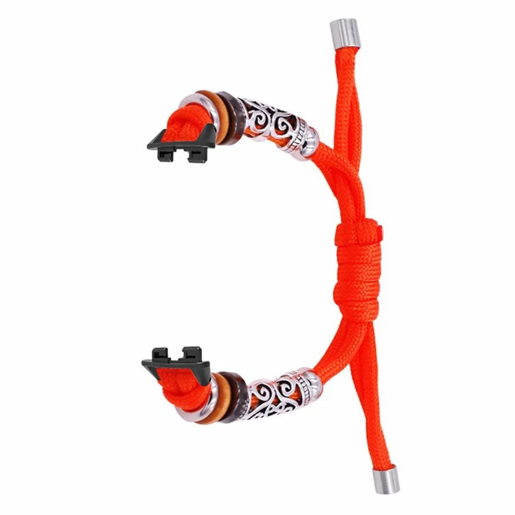 For Huawei Band 8 Watch Band Beads Decor Braided Rope Adjustable Wrist Strap