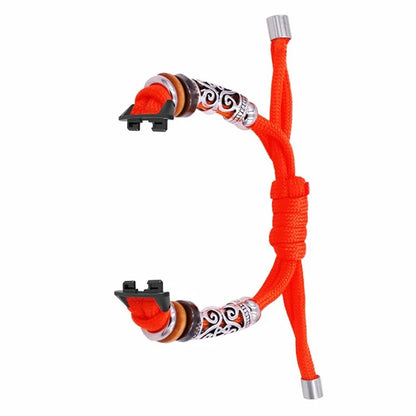 For Huawei Band 8 Watch Band Beads Decor Braided Rope Adjustable Wrist Strap