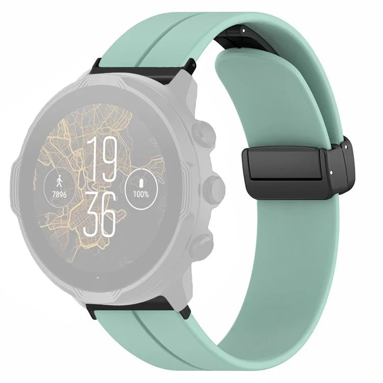For Suunto Spartan Sport Wrist HR Baro / Suunto 7 Silicone Wrist Strap 24mm Watch Band (Thick Spring Bar)